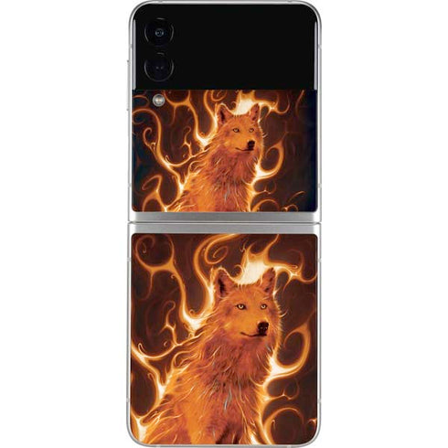 Vincent Hie Phoenix Wolf Galaxy Z Flip3 5G Skin